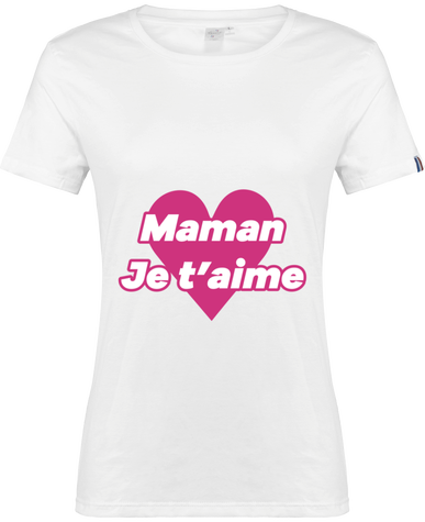 T-shirt bio made in France Modèle Femme en 100% coton peigné biologique OCS100