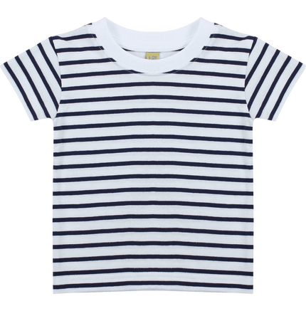 T-shirt marinière bébé en 100% coton jersey très doux