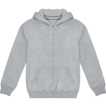 Sweat à capuche enfant en 80% coton peigné / 20% polyester.