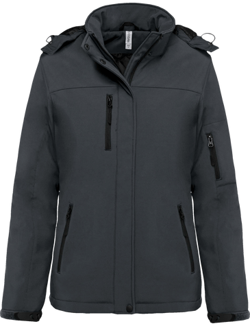 Parka femme personnalisée composée de 95% polyester et 5% d'élasthanne