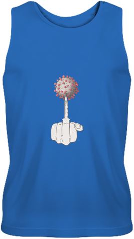 Débardeur sport Homme. Illustration Fuck Covid19 