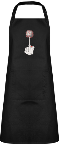 tablier de cuisine. Illustration Fuck Covid19 femme