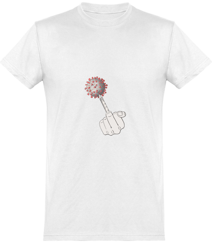tee-shirt homme 100% coton, illustration fuck covid19