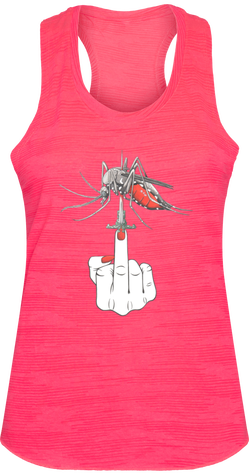 débardeur femme sport, illustration fuck moustique tigre