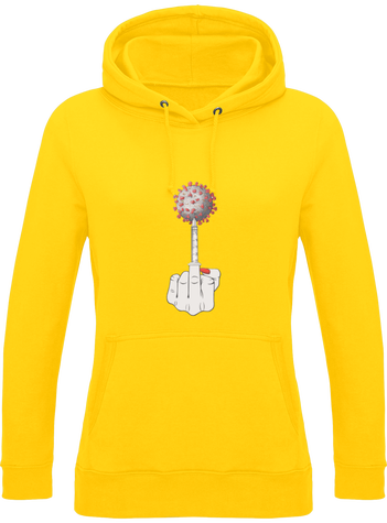 Sweat femme, illustration fuck covid 19