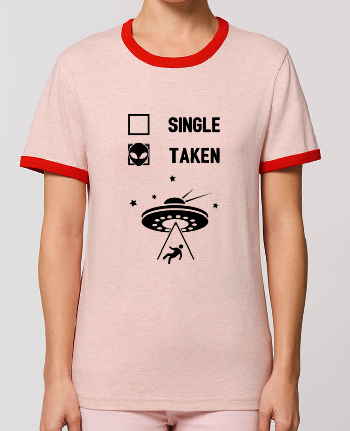 T Shirt Contrast Unisexe Stanley RINGER Taken by alien message