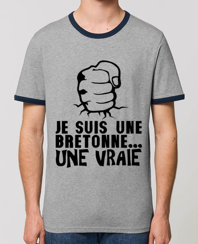 TShirt Contrasté Unisexe Stanley RINGER bretonne vrai TShirt Contrasté Unisexe Stanley RINGER bretonne vrai