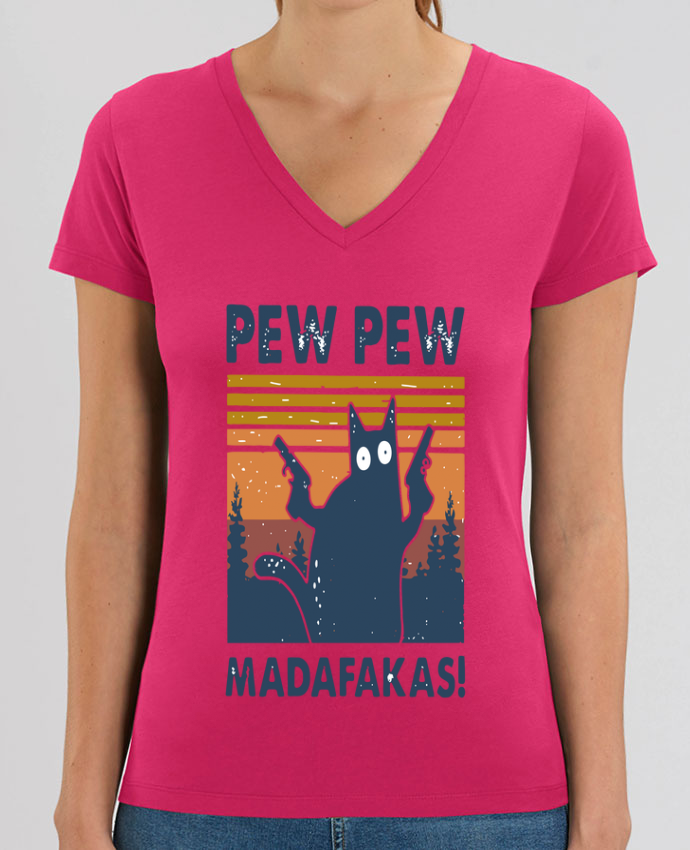 PEW PEW madafakas-Chats Bio T-shirt femme