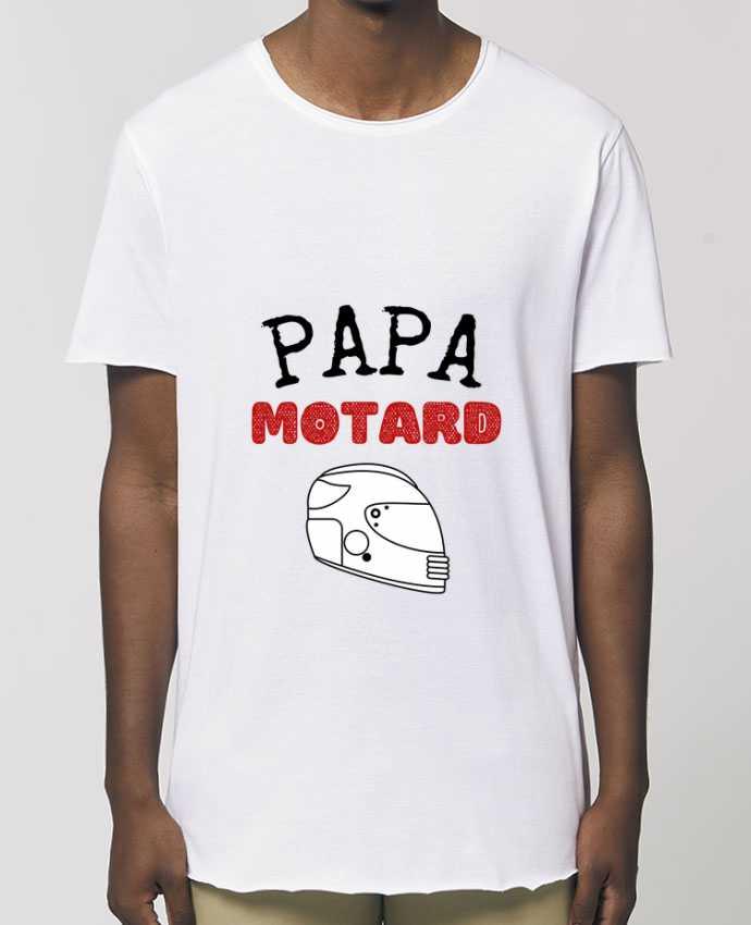 Tee-shirt Homme Papa motard idée cadeau humour fête des pères