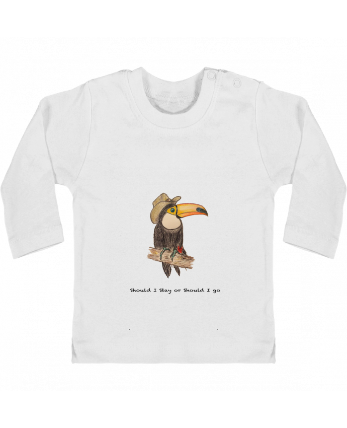 T Shirt Bebe Manches Longues Boutons Pression Toucan Manches Longues Tunetoo