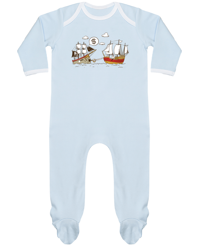 Pyjama Bebe Manches Longues Contraste Pirate Flyingmouse365