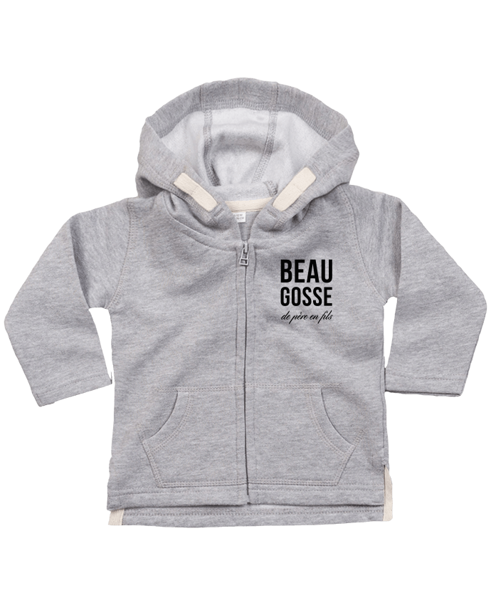 Sweat Bebe Zippe A Capuche Beau Gosse De Pere En Fils Tunetoo