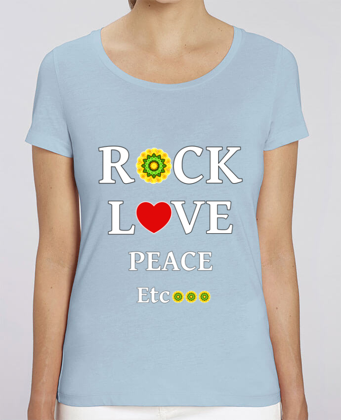 T-Shirt Essentiel - Stella Jazzer Rock, Love, Peace Etc cadeau
