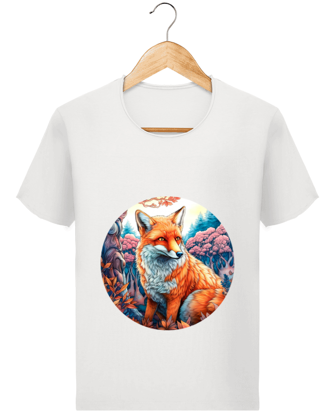 T-shirt Homme Stanley Imagines Vintage loup coloré designer