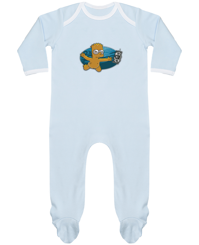 Pyjama Bebe Manches Longues Contraste Bart Simpson Lisartistaya