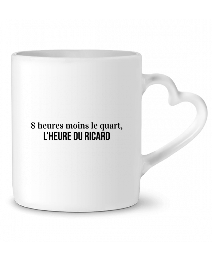 Le Ricard Est-il Mauvais Pour Le Cœur Mug Coeur 8h moins le quart, l'heure du ricard - tunetoo