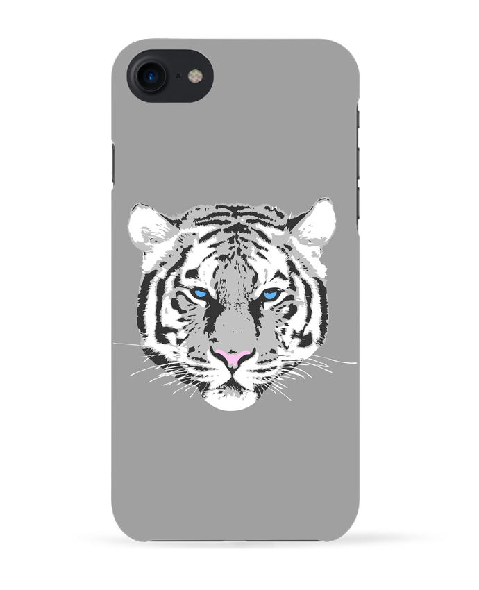 Coque 3D Iphone 7 Tigre blanc justsayin -Tunetoo
