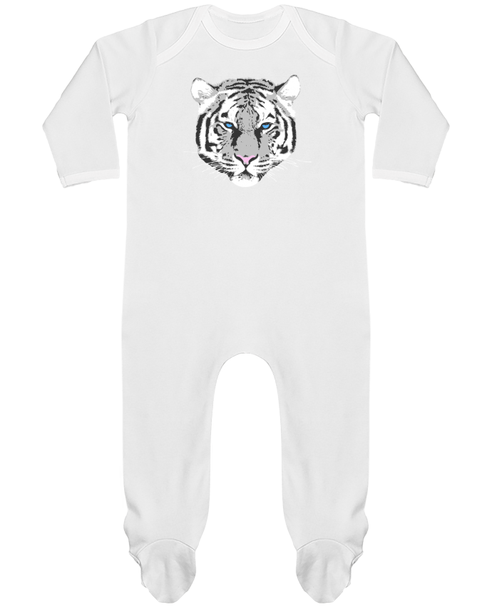 Pyjama Bebe Manches Longues Contraste Tigre Blanc Justsayin Pyjama Bebe Manches Longues Contraste Tigre Blanc Justsayin