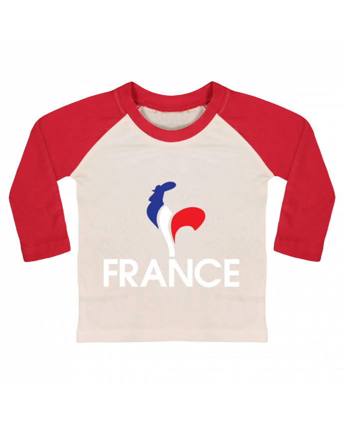 T Shirt Bebe Baseball Manches Longues France Et Coq Freeyourshirt Com Tunetoo