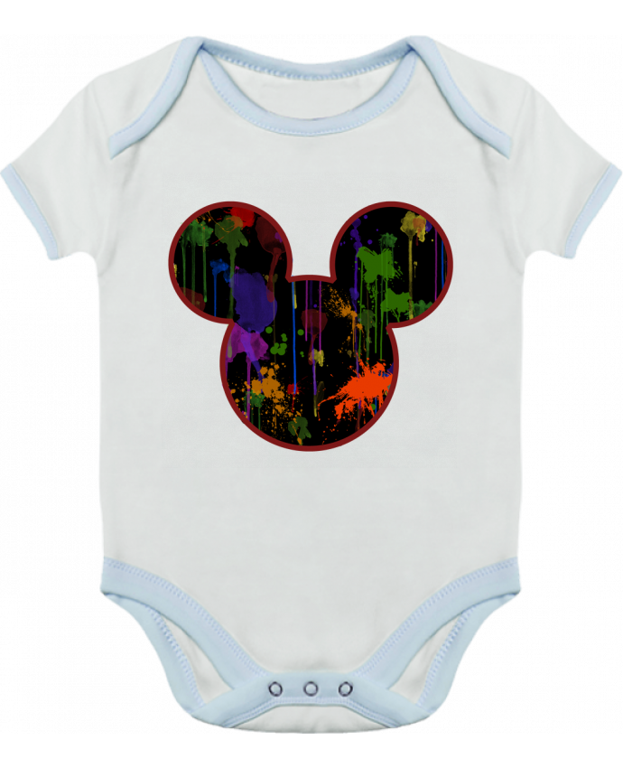 Body Bebe Contraste Tete De Mickey Version Noir Tasca Body Bebe Contraste Tete De Mickey Version Noir Tasca