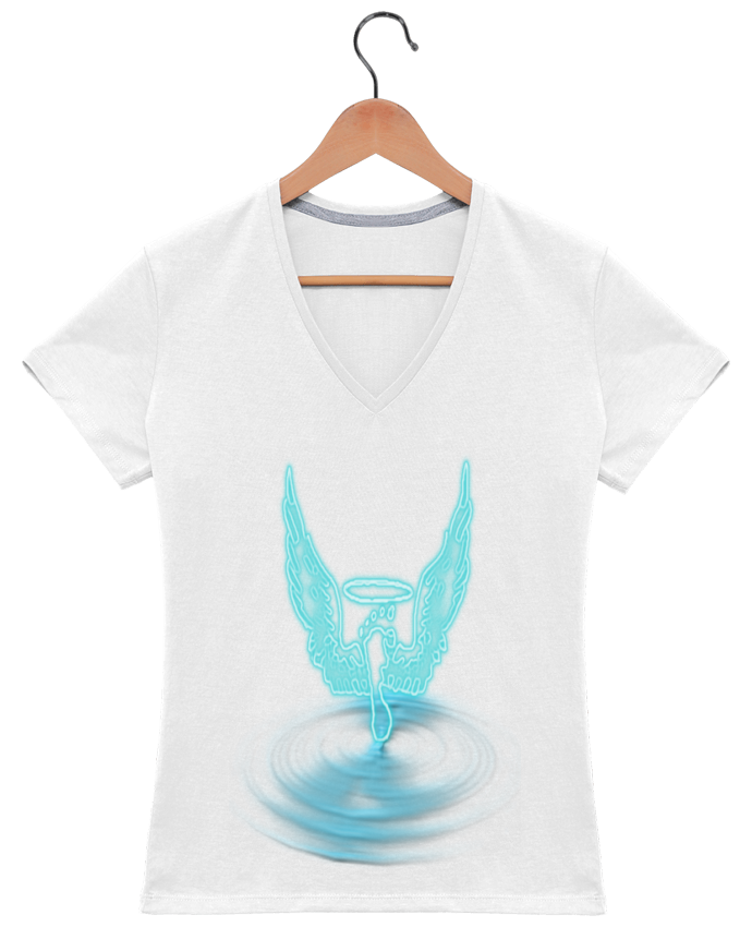 t shirt femme cyan