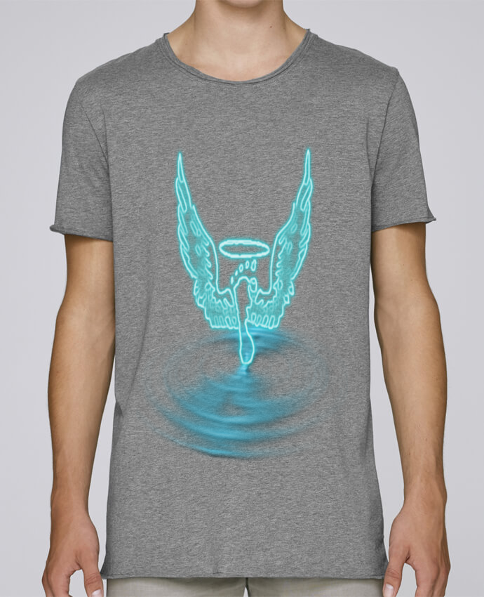 t shirt homme cyan