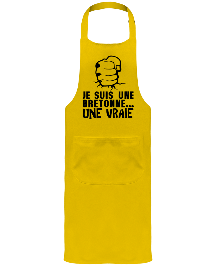 Tablier De Jardinier Ou Sommelier Avec Poche Bretonne Vrai Citation Humour Breton Poing Fermer Achille