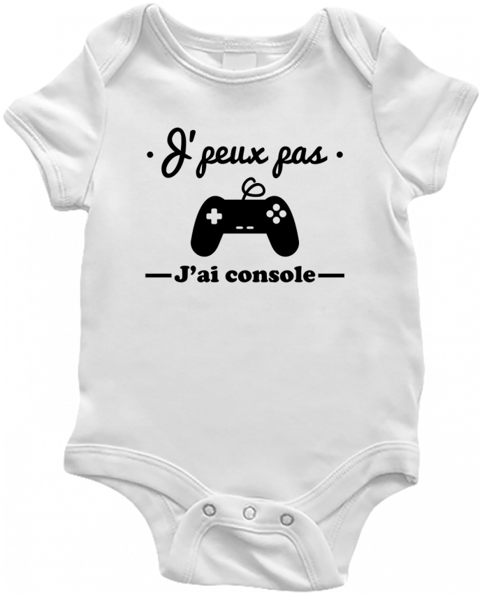 Body bébé J'peux pas j'ai console ,geek,gamer,gaming par Benichan