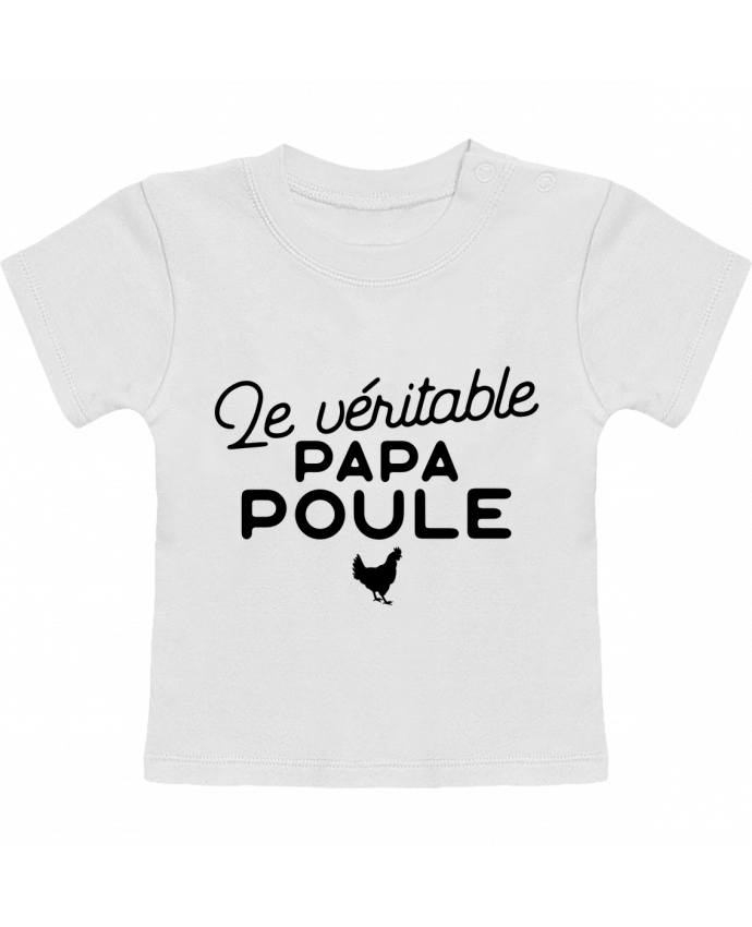 T Shirt Bebe Manches Courtes Papa Poule Cadeau Noel Manches Courtes Tunetoo