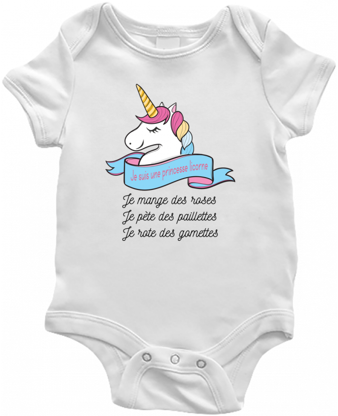 Body Bebe Je Suis Une Princesse Licorne Par Tunetoo