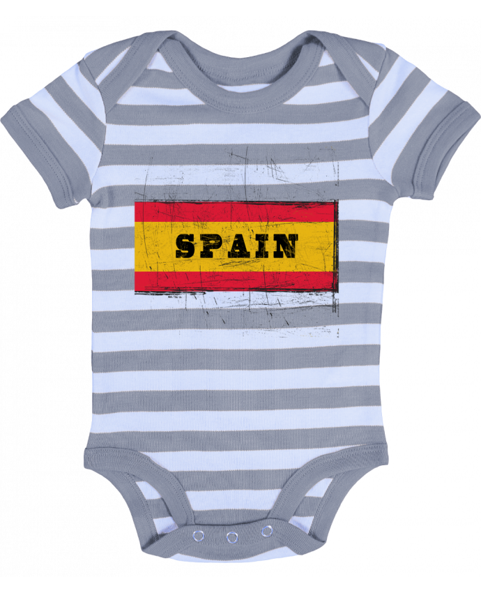 Body Bebe A Rayures Drapeau Espagnol Par Les Caprices De Filles