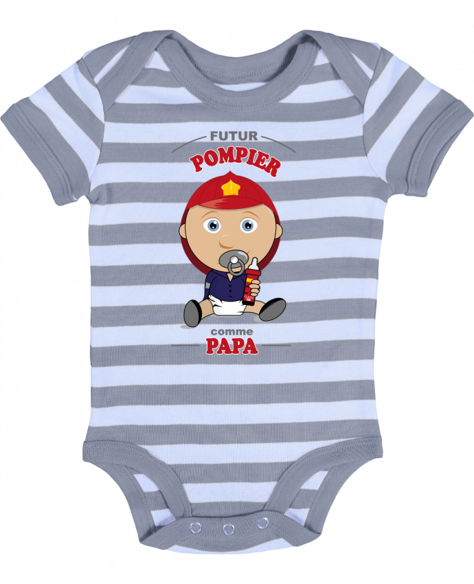 Body Bebe A Rayures Futur Pompier Comme Papa Par Graphick Kids Body Bebe A Rayures Futur Pompier Comme Papa Par Graphick Kids