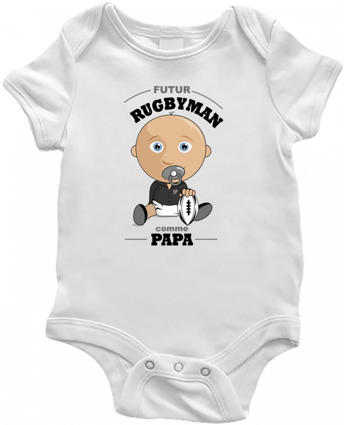 Body Bebe Futur Rugbyman Comme Papa Par Graphick Kids