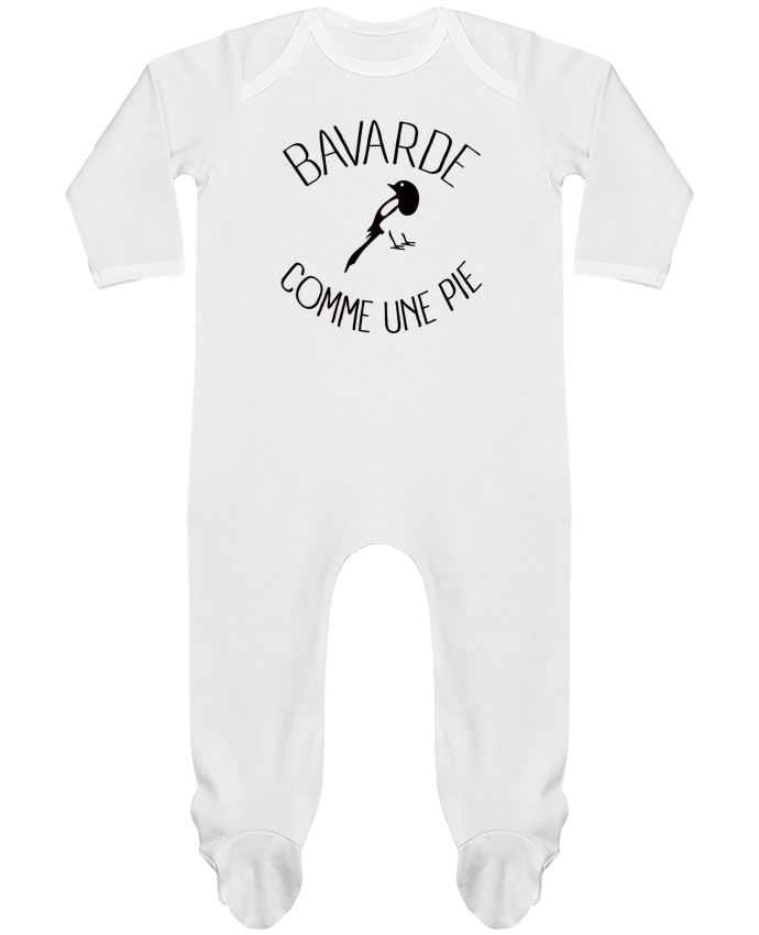 Pyjama Bebe Manches Longues Contraste Bavarde Comme Une Pie Freeyourshirt Com
