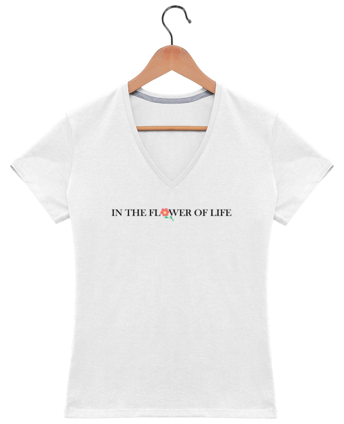t shirt basic col v femme