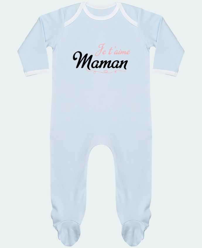 Pyjama Bebe Manches Longues Contraste Je t aime Maman tunetoo
