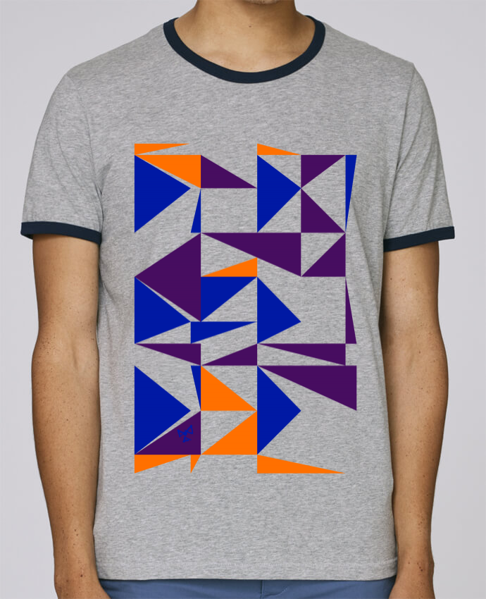 Chez Contrasté Par Ringer De Stanley Shirt Trio T Femme Alice Pour Homme Holds Triangles KT31lFJc