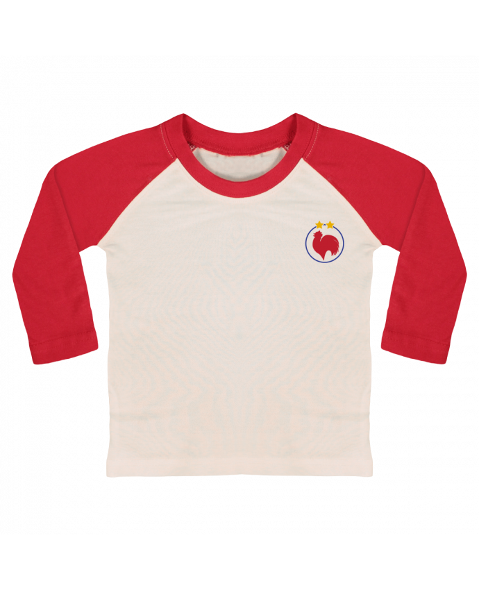 T Shirt Bébé Baseball Manches Longues Champion Coq 2 étoiles Par Tunetoo