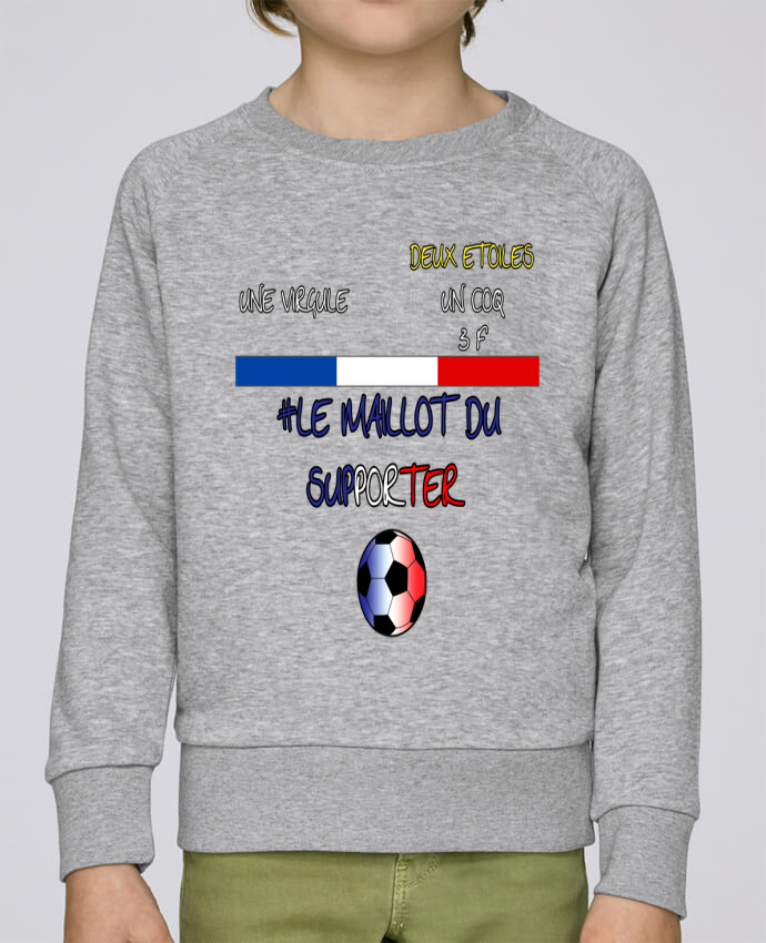Sweat Col Rond Enfant Stanley Mini Scouts Le Maillot Du Supporter Equipe De France Foot Par Smilerzofficial