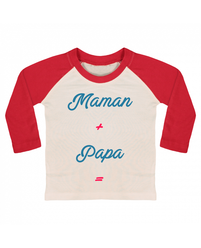 T Shirt Bebe Baseball Manches Longues Maman Papa Bebe Tunetoo Tunetoo
