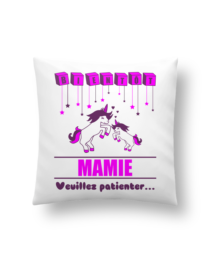 Coussin Synthetique Doux 41 X 41 Cm Bientot Mamie Licorne Benichan