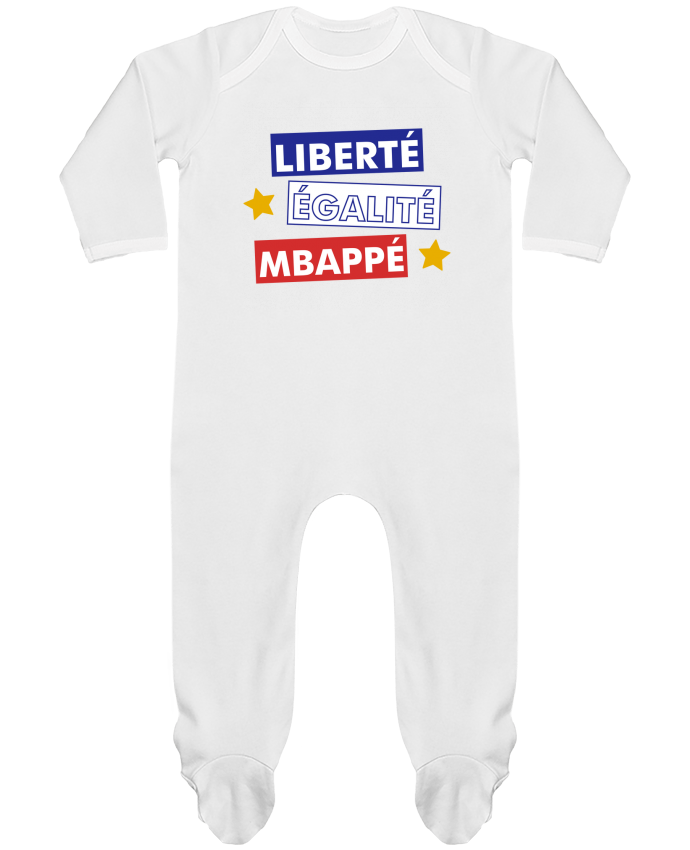 Pyjama Bebe Manches Longues Contraste Equipe De France Mbappe Tunetoo