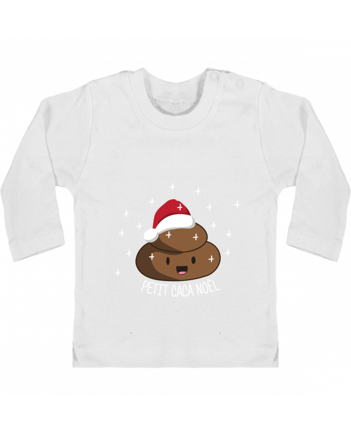 T Shirt Bebe Manches Longues Boutons Pression Petit Caca Noel Manches Longues Tunetoo