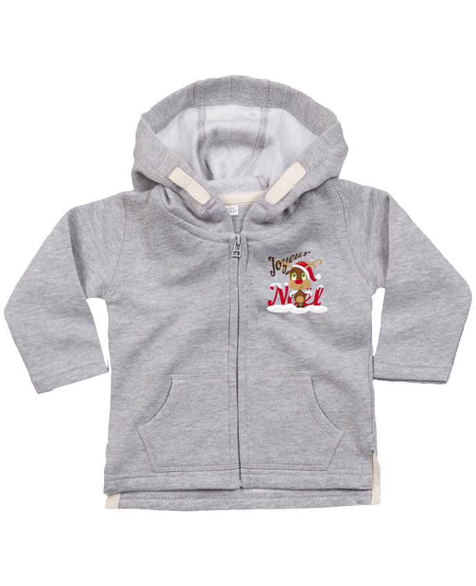 Sweat Bebe Zippe A Capuche Renne Joyeux Noel Enfant Graphick Kids