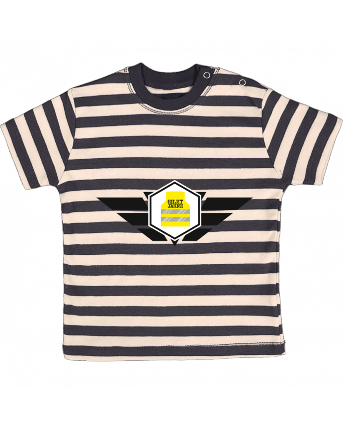 T Shirt Bebe A Rayures Gilet Jaune Anonymous Tunetoo