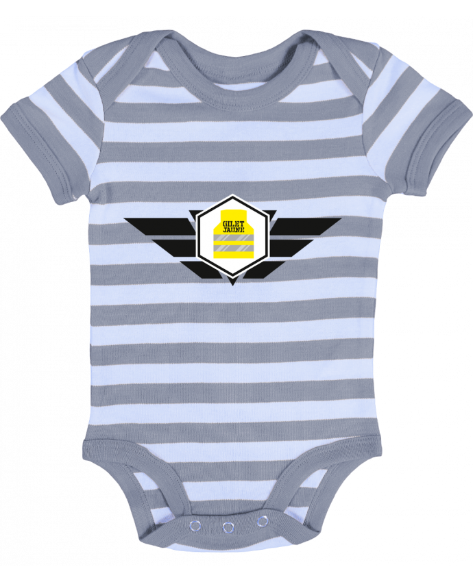 T Shirt Bebe A Rayures Gilet Jaune Anonymous Tunetoo