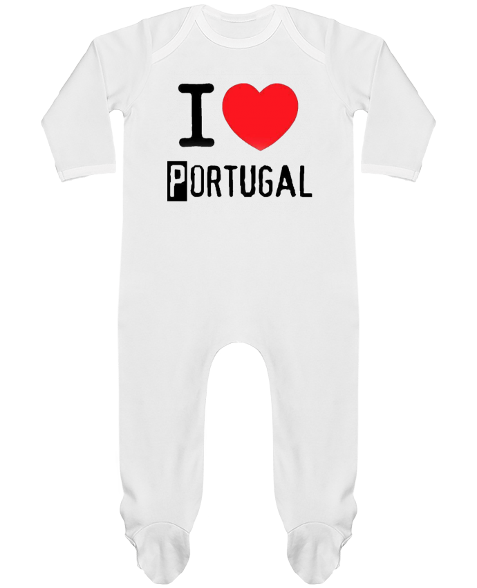 Pyjama Bebe Manches Longues Contraste I Love Portugal Jameslebavard