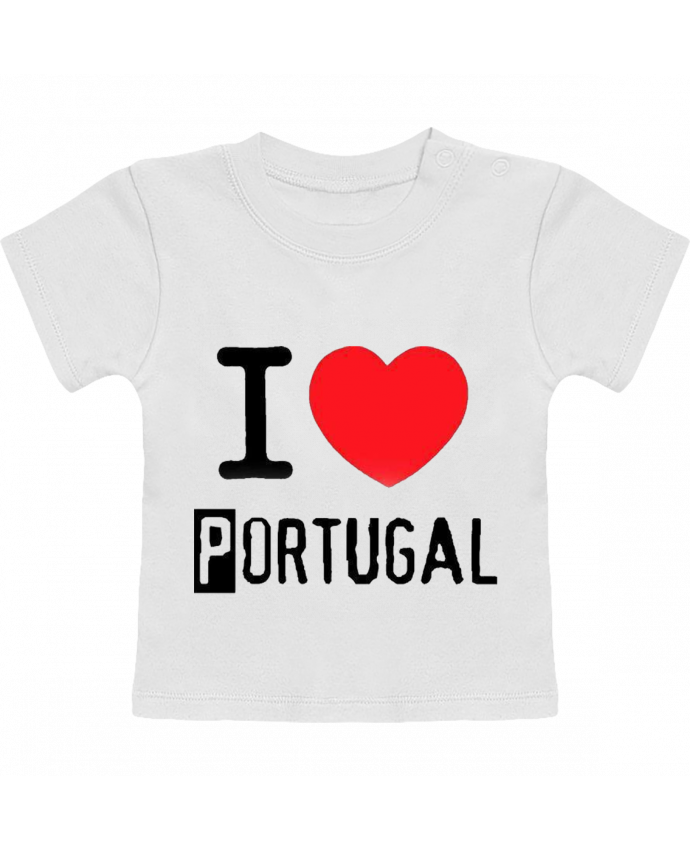 T Shirt Bebe Manches Courtes I Love Portugal Manches Courtes Tunetoo