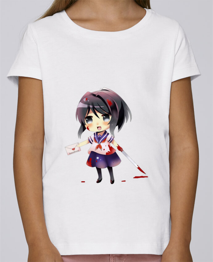 T Shirt Fille Mini Stella Draws Bloody Ayano Aishi Par Eleana