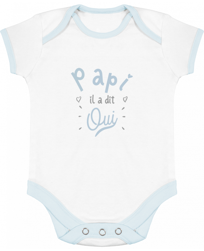 body bébé contrasté papi il a dit oui naissance cadeau bébé